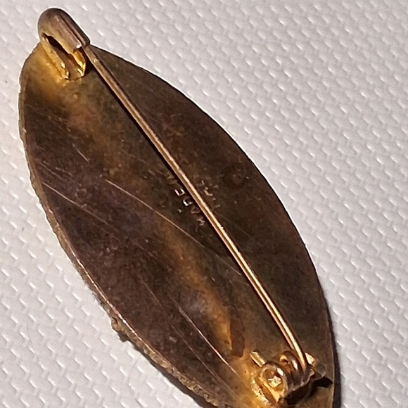 * Antique Vintage Made In Italy Micro Mosaic Glass Pin Brooch - Picture 4 of 5